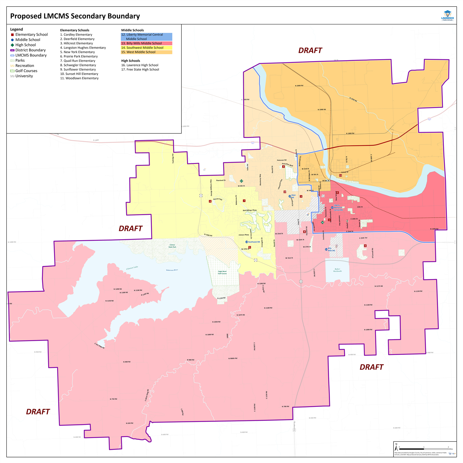 2024 BAC Secondary Boundary Assignment Concept Map